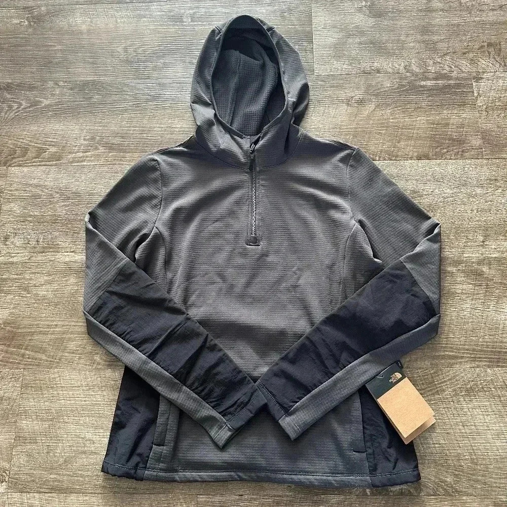 The North Face Wayroute PO 1/4 Quarter Zip Hoodie Womens Jacket Size Medium